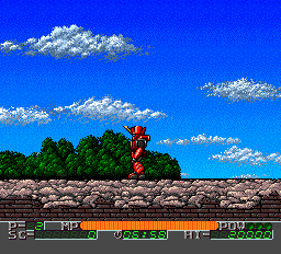 Madō King Granzort (SuperGrafx) screenshot: Starting off