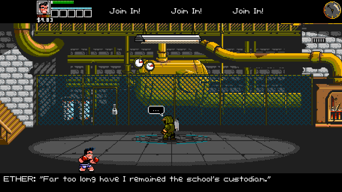 River City Ransom: Underground (Windows) screenshot: One of the boss fights