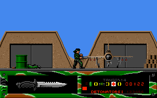 Fire Force (Amiga CD32) screenshot: At an airfield