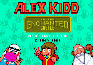 Alex Kidd in the Enchanted Castle (Genesis) screenshot: Title