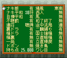 Mahjong Taikai II (SNES) screenshot: Rules