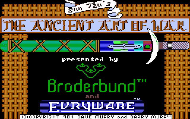 The Ancient Art of War (DOS) screenshot: Title screen (VGA)