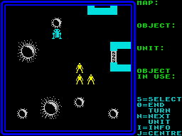 Rebelstar (ZX Spectrum) screenshot: The assault begins