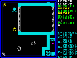 Rebelstar (ZX Spectrum) screenshot: Raiders