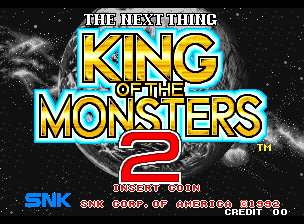 King of the Monsters 2: The Next Thing (Neo Geo) screenshot: Title