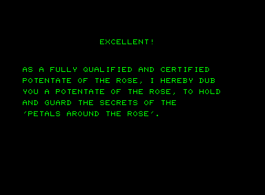 Petals around the Rose (Commodore PET/CBM) screenshot: Should I put this on my resume?