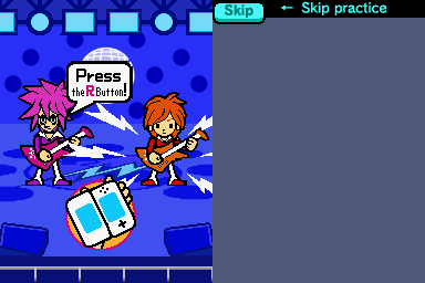 Rhythm Heaven (Nintendo DS) screenshot: Rockers - the only game that makes use of a button