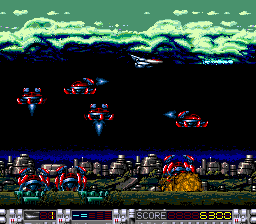 Aldynes: The Mission Code for Rage Crisis (SuperGrafx) screenshot: Come on guys... the party is later