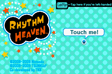 Rhythm Heaven (Nintendo DS) screenshot: Title screen