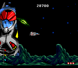 Chō Jikū Yōsai Macross 2036 (TurboGrafx CD) screenshot: Some dialogue before the mission