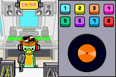 Rhythm Heaven (Nintendo DS) screenshot: Rhythm toy - Kappa DJ