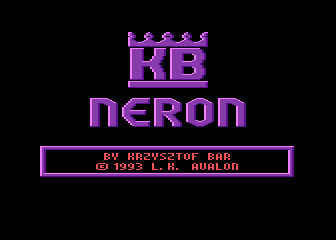 Neron (Atari 8-bit) screenshot: Loading screen