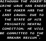 Batman: Return of the Joker (Game Boy) screenshot: Arkham Asylum™