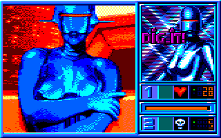 Blue Angel 69 (Amstrad CPC) screenshot: 7th round was won (Disc version)