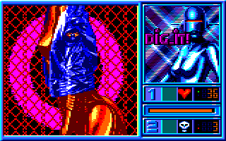 Blue Angel 69 (Amstrad CPC) screenshot: 8th round was won (Tape version)