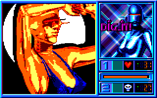 Blue Angel 69 (Amstrad CPC) screenshot: 7th round was won (Tape version)