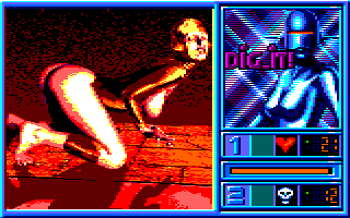 Blue Angel 69 (Amstrad CPC) screenshot: 6th round was won (Tape version)