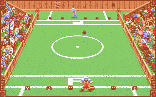 Grand Monster Slam (Amiga) screenshot: Starting a new game.