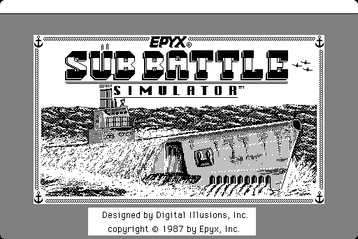 Sub Battle Simulator (Macintosh) screenshot: Title screen
