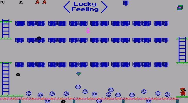 Aldo Again (DOS) screenshot: Level 3 (Feeling lucky yet?)