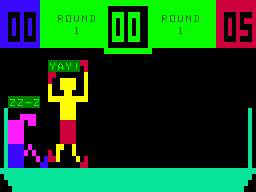 Boxing (APF MP1000/Imagination Machine) screenshot: Knockout win