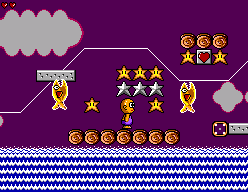 Toto World 3 (SEGA Master System) screenshot: Crazy leaping fire fish