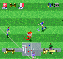 Screenshot of International Superstar Soccer Deluxe (PlayStation, 1995) -  MobyGames