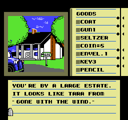 Deja Vu: A Nightmare Comes True!! (NES) screenshot: Estate.