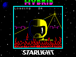 Hybrid (ZX Spectrum) screenshot: Loading screen.