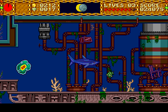 Shape Shifter (TurboGrafx CD) screenshot: Hey, I don't want to get electrified or nothing