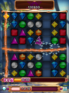 Bejeweled 3 (J2ME) screenshot: Star gem matched