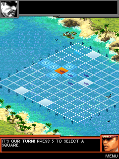 Naval Battle: Mission Commander (J2ME) screenshot: With salvo rules you can make multiple attacks per turn