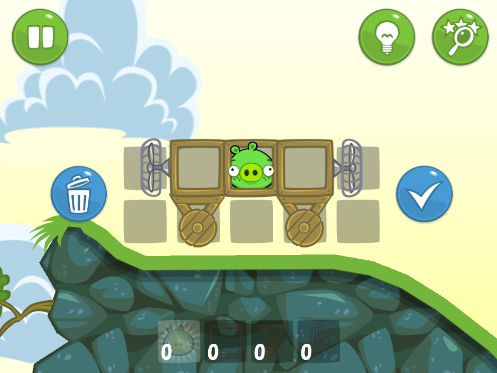 Bad Piggies (Windows) screenshot: Setting vehicle