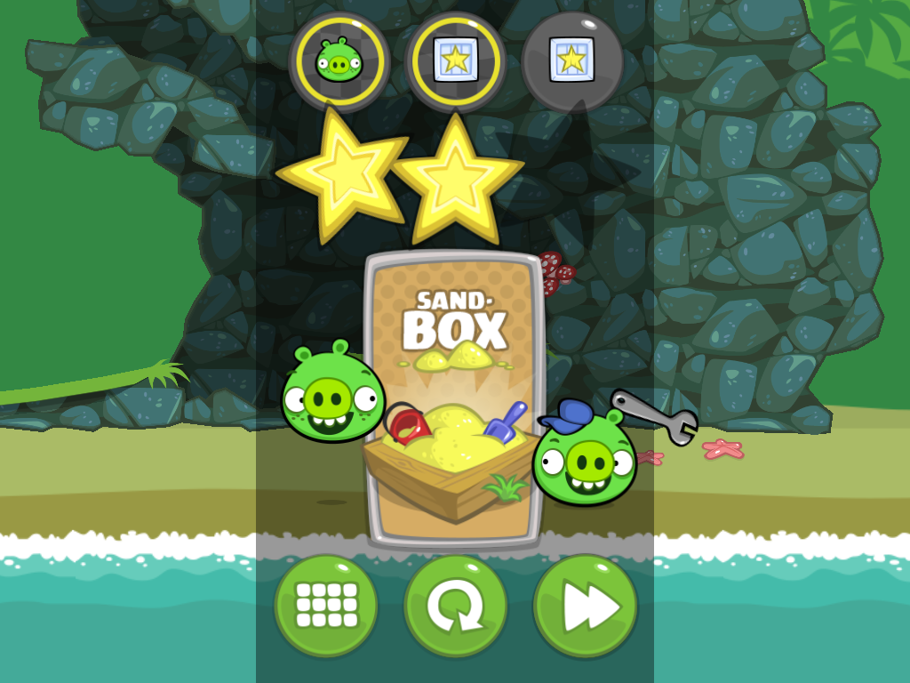 Bad Piggies (Windows) screenshot: Sandbox prize