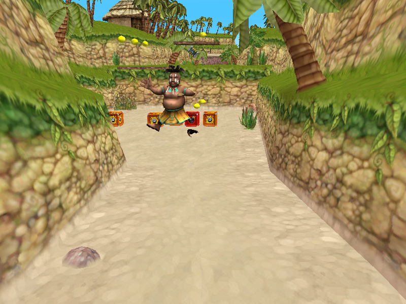 Agent Hugo: Lemoon Twist (Windows) screenshot: Lemons guarded by native