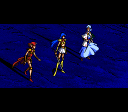 Valis III (TurboGrafx CD) screenshot: The three girls in a dramatic cutscene