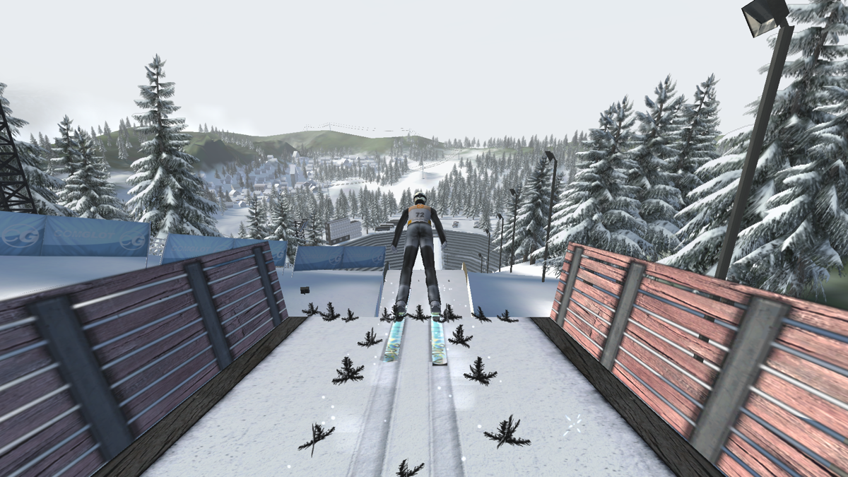 RTL Ski Jumping 2007 (Windows) screenshot: Repulse point