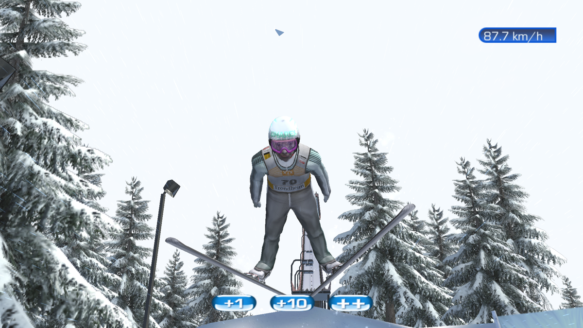 RTL Ski Jumping 2007 (Windows) screenshot: Front camera