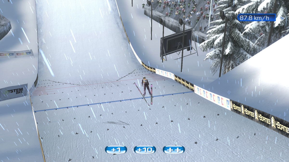 RTL Ski Jumping 2007 (Windows) screenshot: Slant view