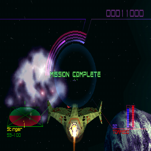 Blast Radius (PlayStation) screenshot: Mission Complete