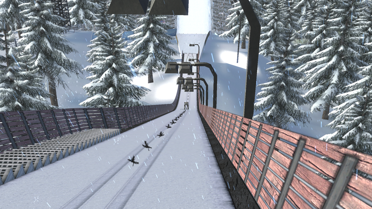 RTL Ski Jumping 2007 (Windows) screenshot: Far back view
