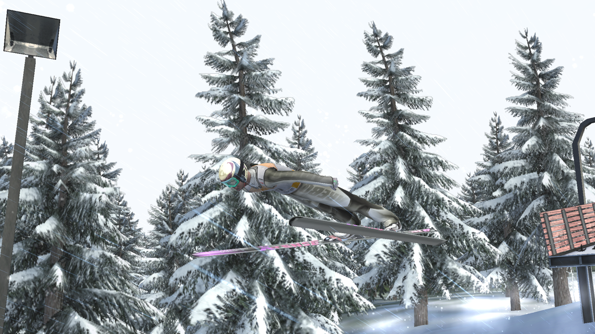 RTL Ski Jumping 2007 (Windows) screenshot: Side view