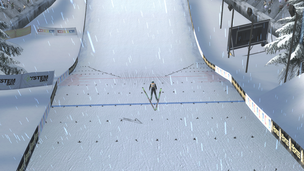 RTL Ski Jumping 2007 (Windows) screenshot: Long jump