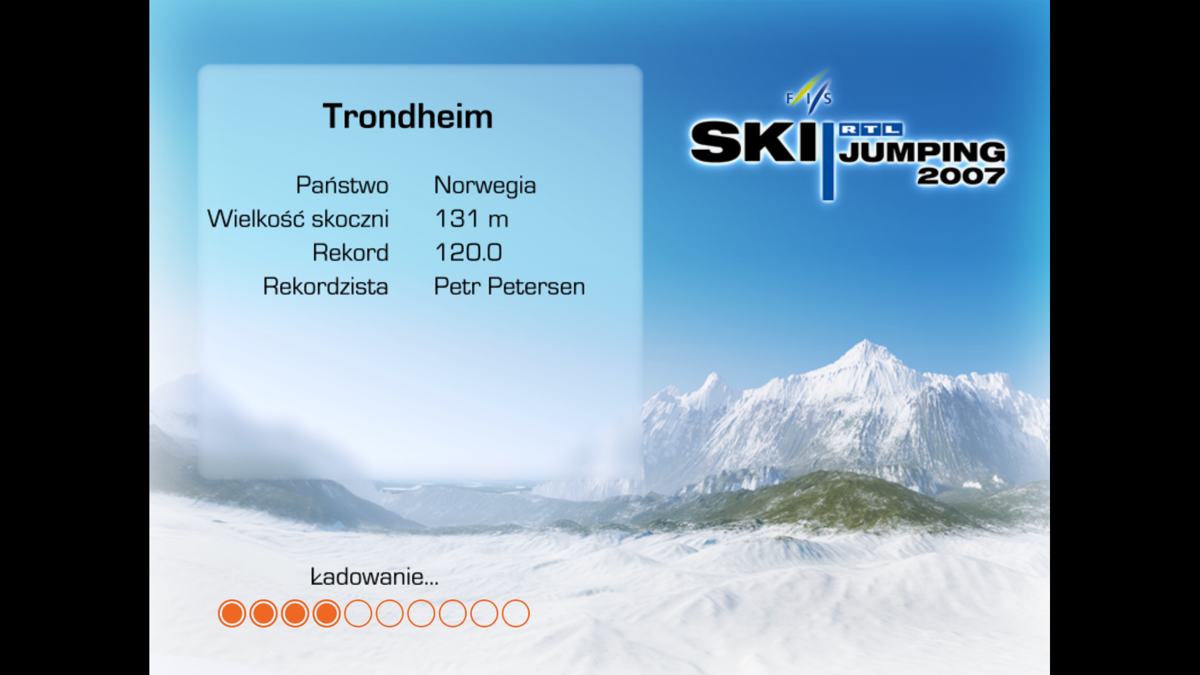 RTL Ski Jumping 2007 (Windows) screenshot: Loading screen