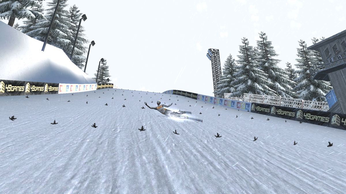 RTL Ski Jumping 2007 (Windows) screenshot: Back camera