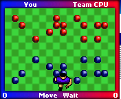 Block and Score Soccer (J2ME) screenshot: Start of game
