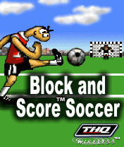 Block and Score Soccer (J2ME) screenshot: Title screen