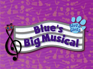 Blue's Clues: Blue's Big Musical (PlayStation) screenshot: Title screen.
