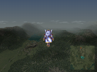 Valkyrie Profile (PlayStation) screenshot: World map navigation: fly wherever you want