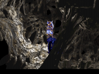 Valkyrie Profile (PlayStation) screenshot: Whee! Jumping on a frozen enemy
